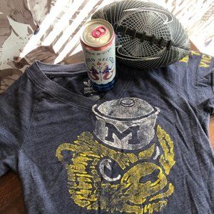 University Michigan Classic Wolverine Adidas Tee